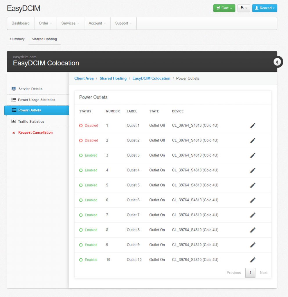 EasyDCIM Colocation For HostBill