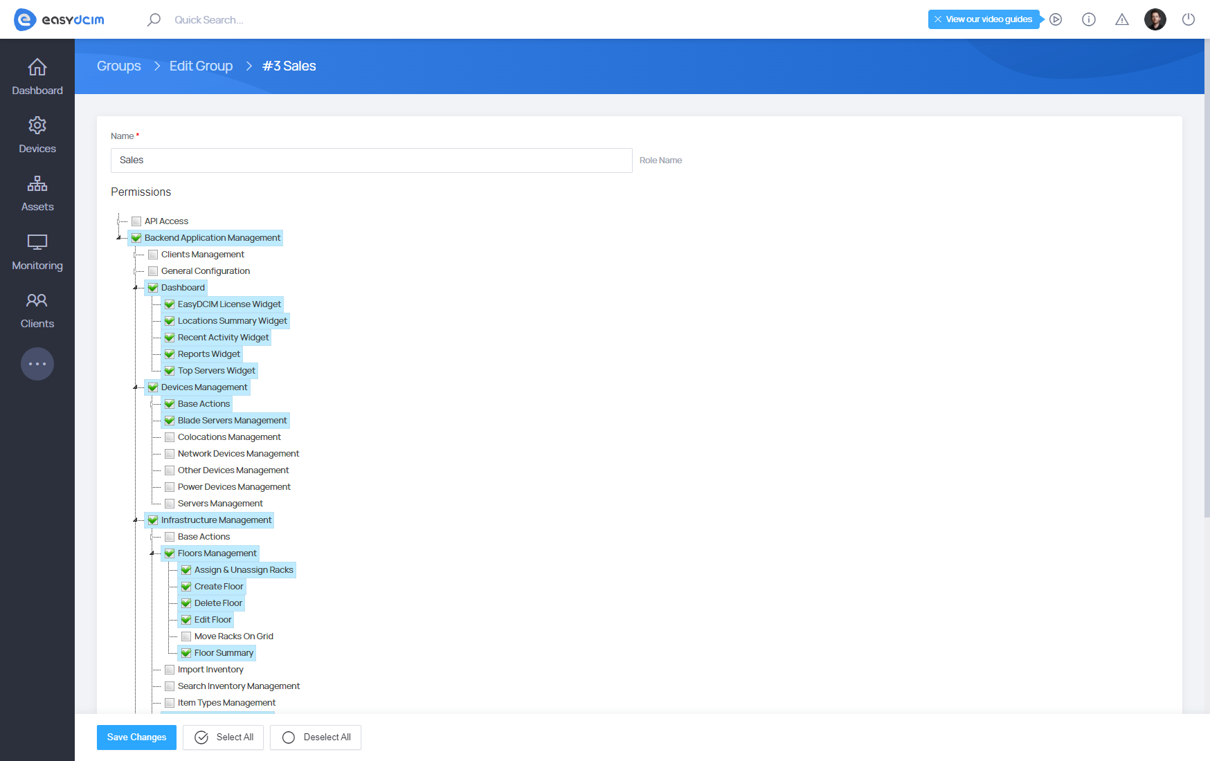 Administrators: Adding administrator groups - EasyDCIM Documentation