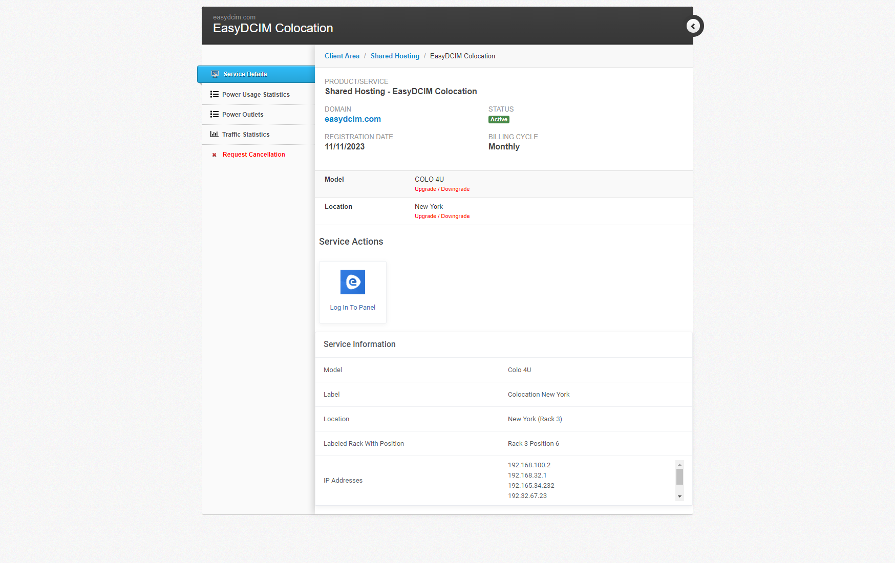 Billing Integration - Easydcim