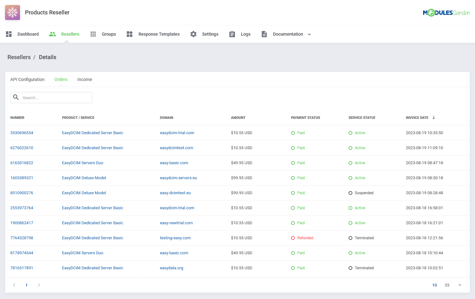 Billing Integration - EasyDCIM