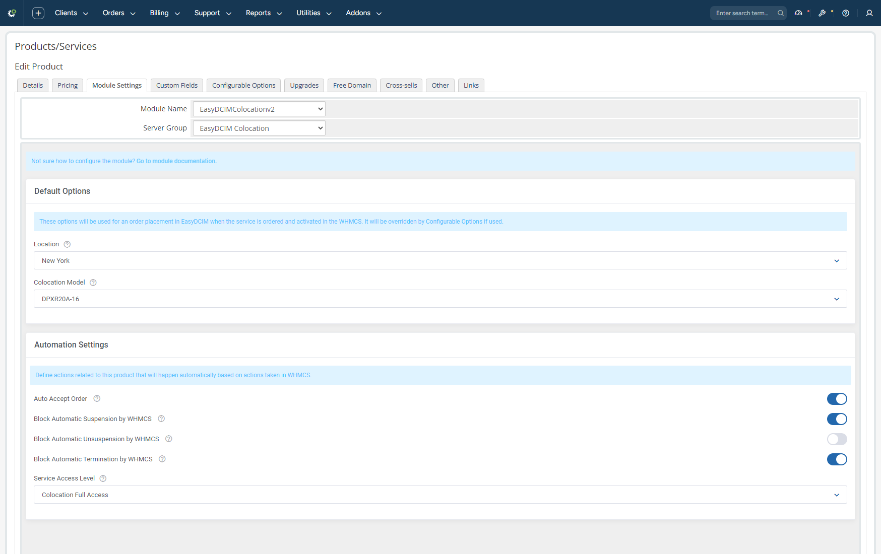 Colocation Services Billing - EasyDCIM Billing Integration - Screenshot 13