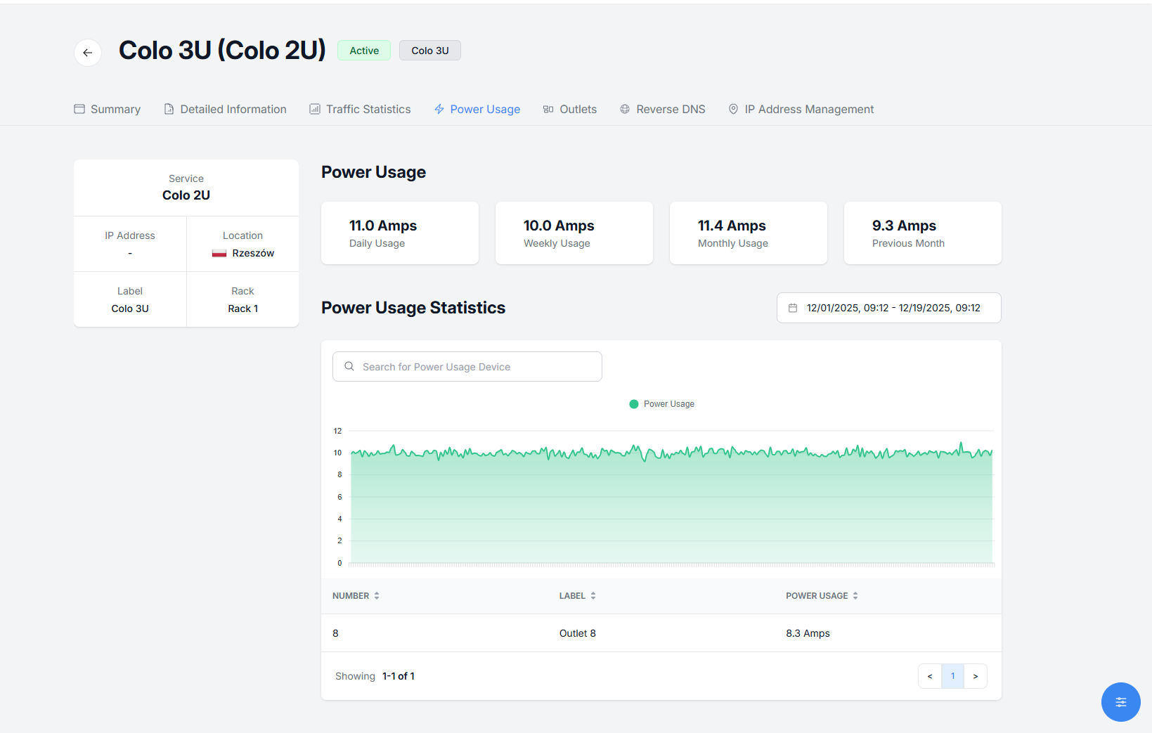 Power Management - EasyDCIM Client Control - Screenshot 1