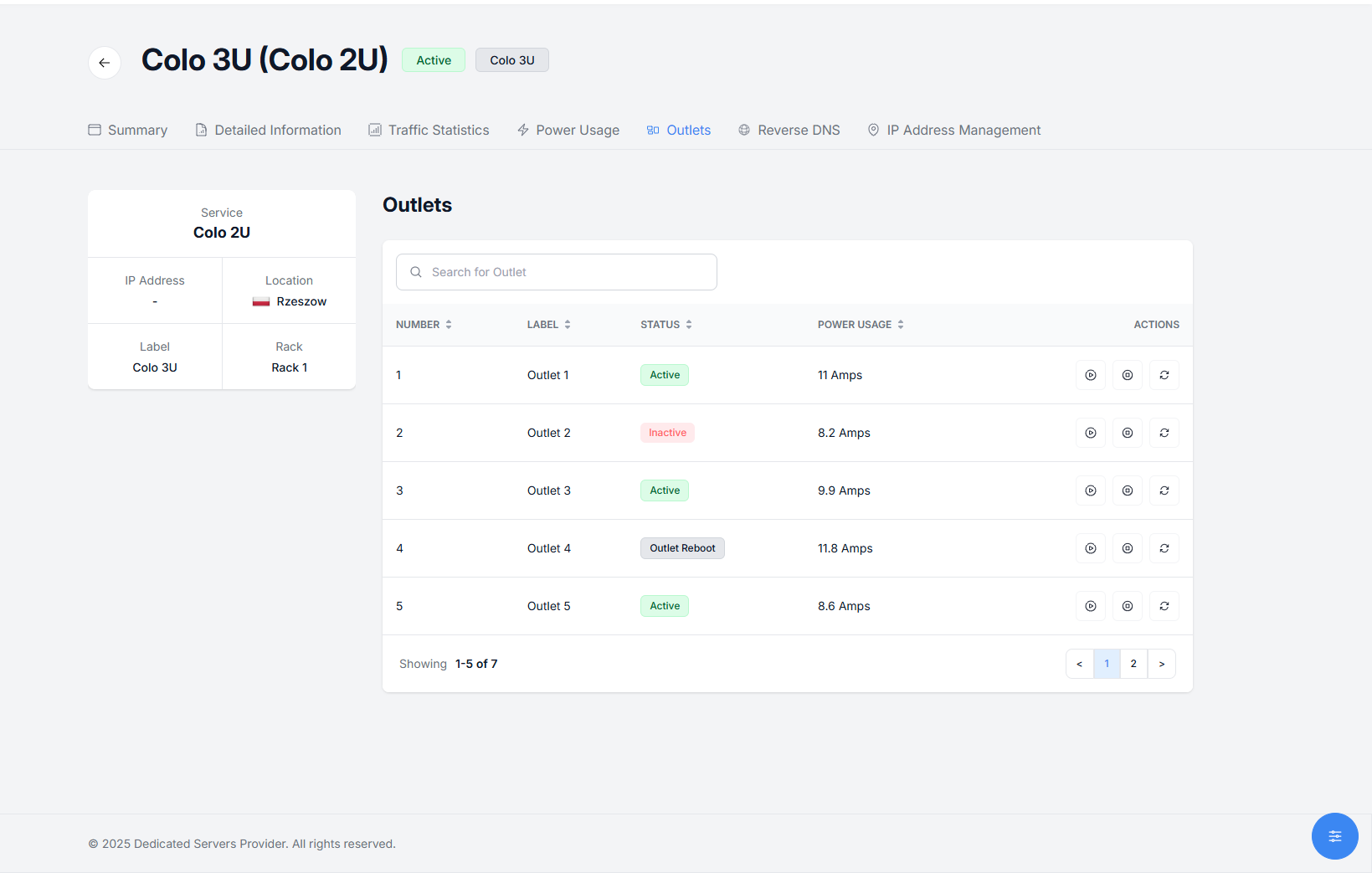Power Management - EasyDCIM Client Control - Screenshot 2