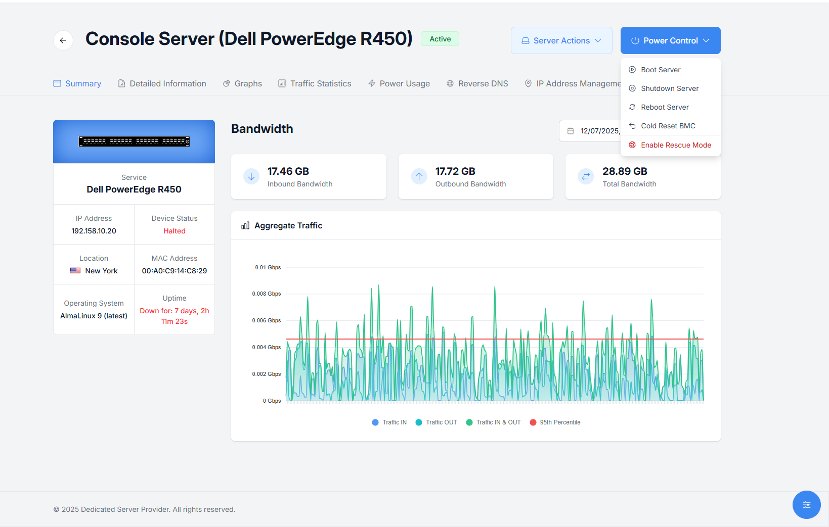 Servers Monitoring - EasyDCIM Client Control - Screenshot 2