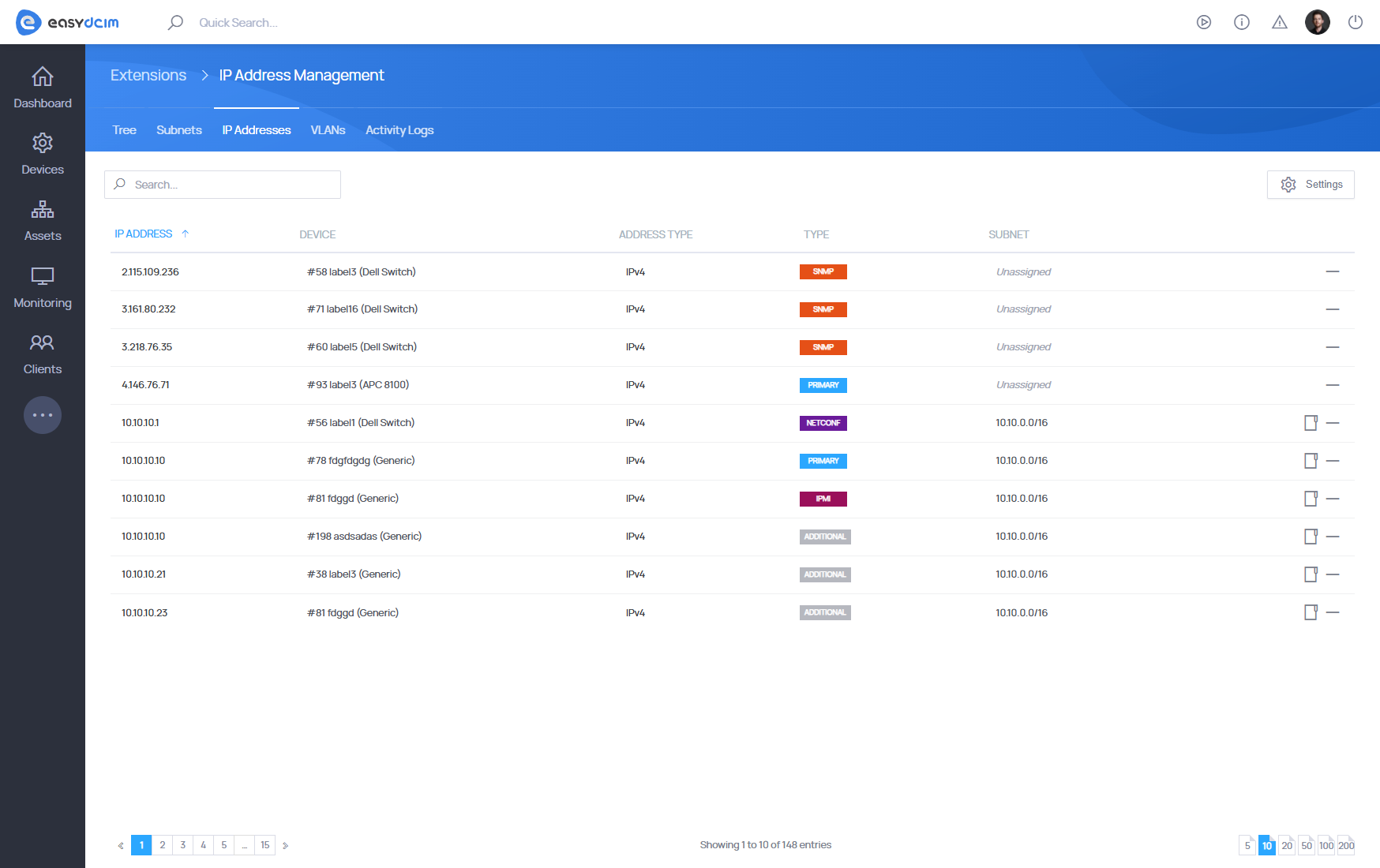 IP Address Management For EasyDCIM Extension - Screenshot 3
