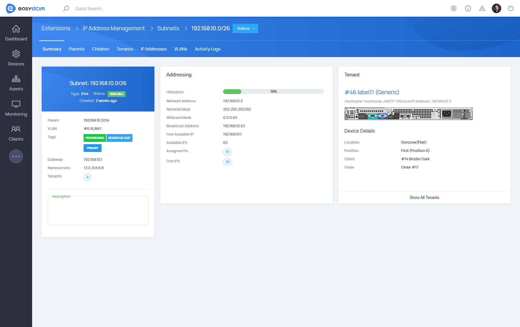 IP Address Management For EasyDCIM Extension - Screenshot 6
